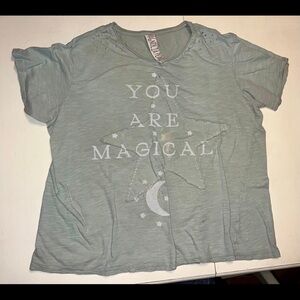 Magnolia Pearl Cotton Jersey You Are Magic T Boyfriend Cut